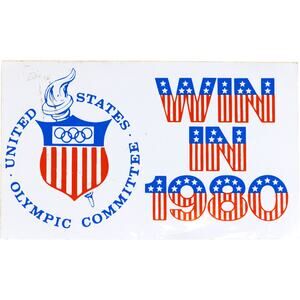 United States Olympic Committee Win in 1980 Vinyl Sticker